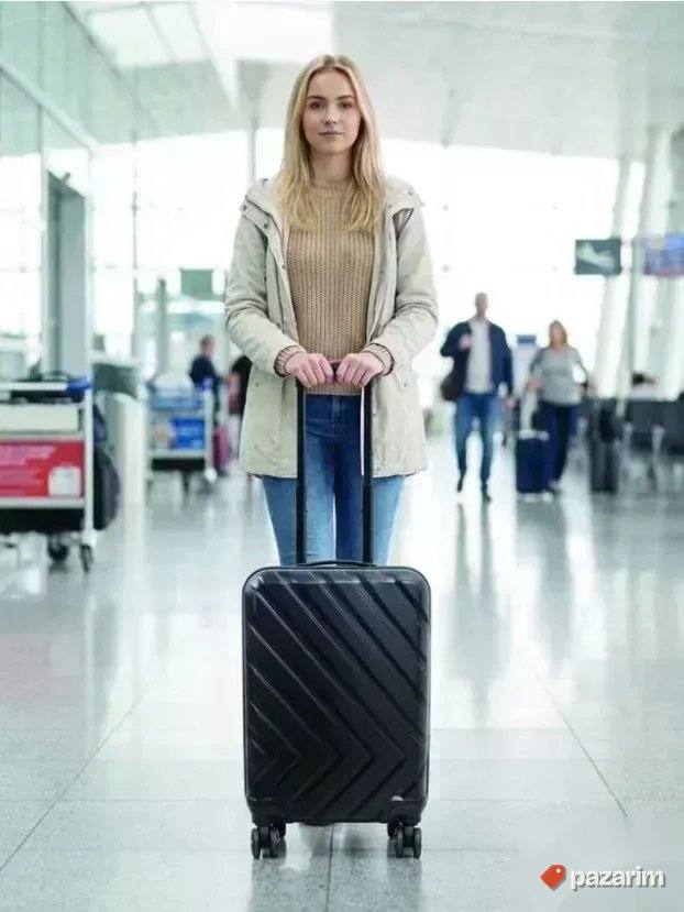 NOV KABINSKI Kofer Travel Crne boje, visina kofera 56 cm NOV 2