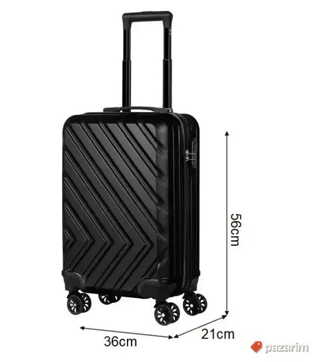 NOV KABINSKI Kofer Travel Crne boje, visina kofera 56 cm NOV 4
