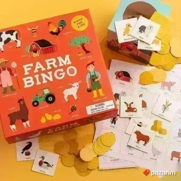 NOVA EDUKATIVNA igra BINGO FARM Family game na engleskom /\/ 2