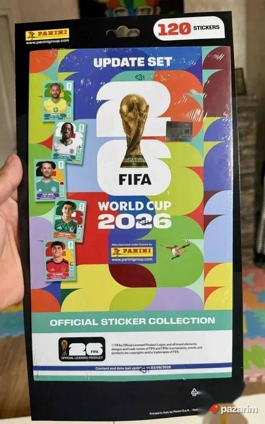 Nov WC 2026 Panini UPDATE set od 120 sličica Dodatne slicice