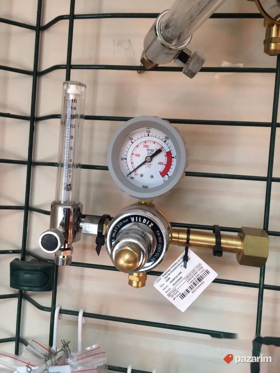 Regulator Pritiska Za CO2/Ar Usa Sa Protokomerom (YILDIZGAZ) 1
