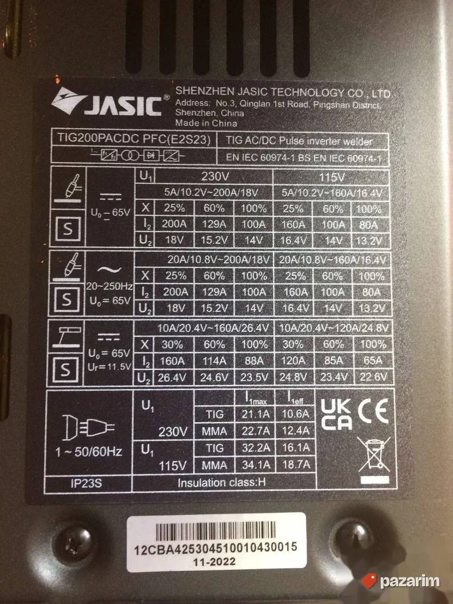 Aparat TIG200P AC/DC PFC E2S23 LCD 4