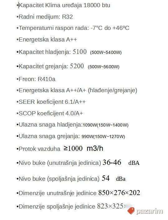 Klima Uređaj 18 ON-OFF 4