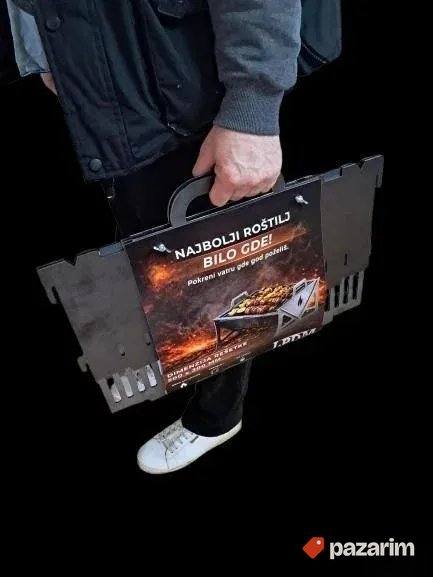 Prenosivi metalni roštilj 3