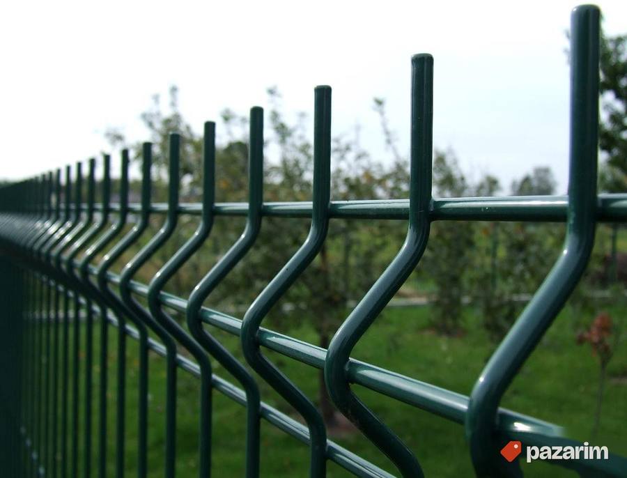 Panelne Ograde 153 cm x 250 cm ZELENA i SIVA 2