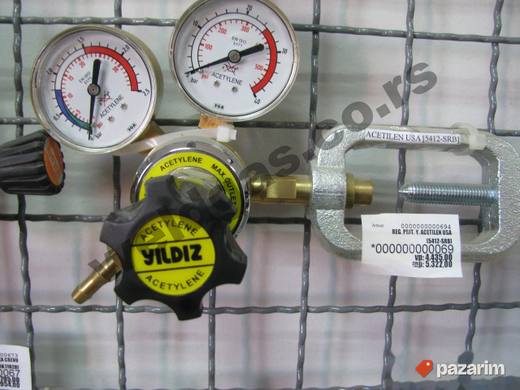 Regulator pritiska YILDIZGAZ za Acetilen USA