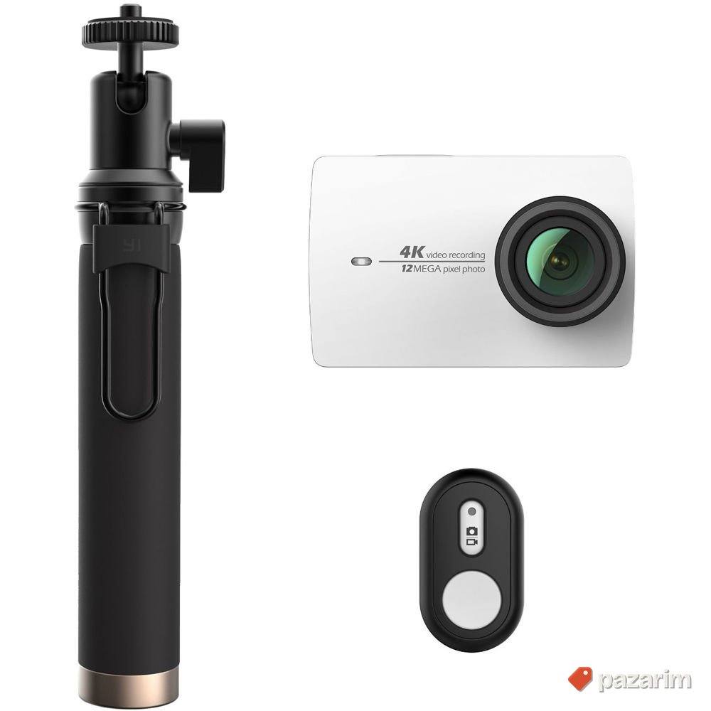 YI akciona kamera 4K + selfie stick + bluetooth 1