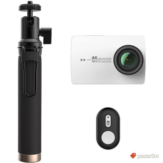 YI akciona kamera 4K + selfie stick + bluetooth