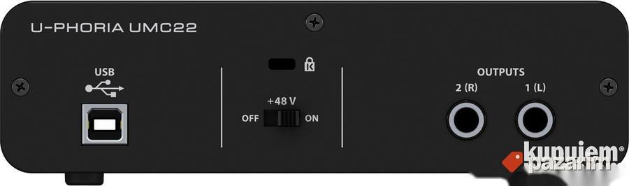 Behringer UMC22 U-Phoria zvučna kartica 2