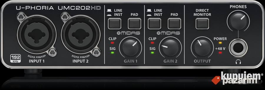Behringer UMC202HD USB Zvučna kartica 2