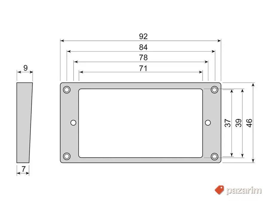 HFS7090IV Boston humbucker frame 2