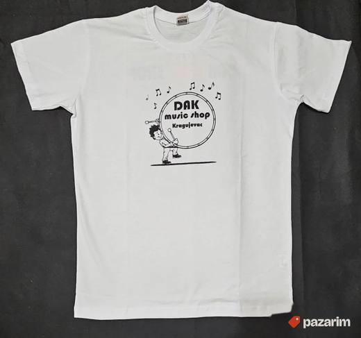 Majice DAK MUSIC SHOP bele