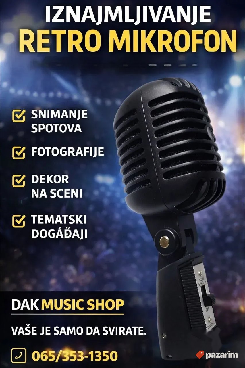 Iznajmljivanje RETRO mikrofona 1