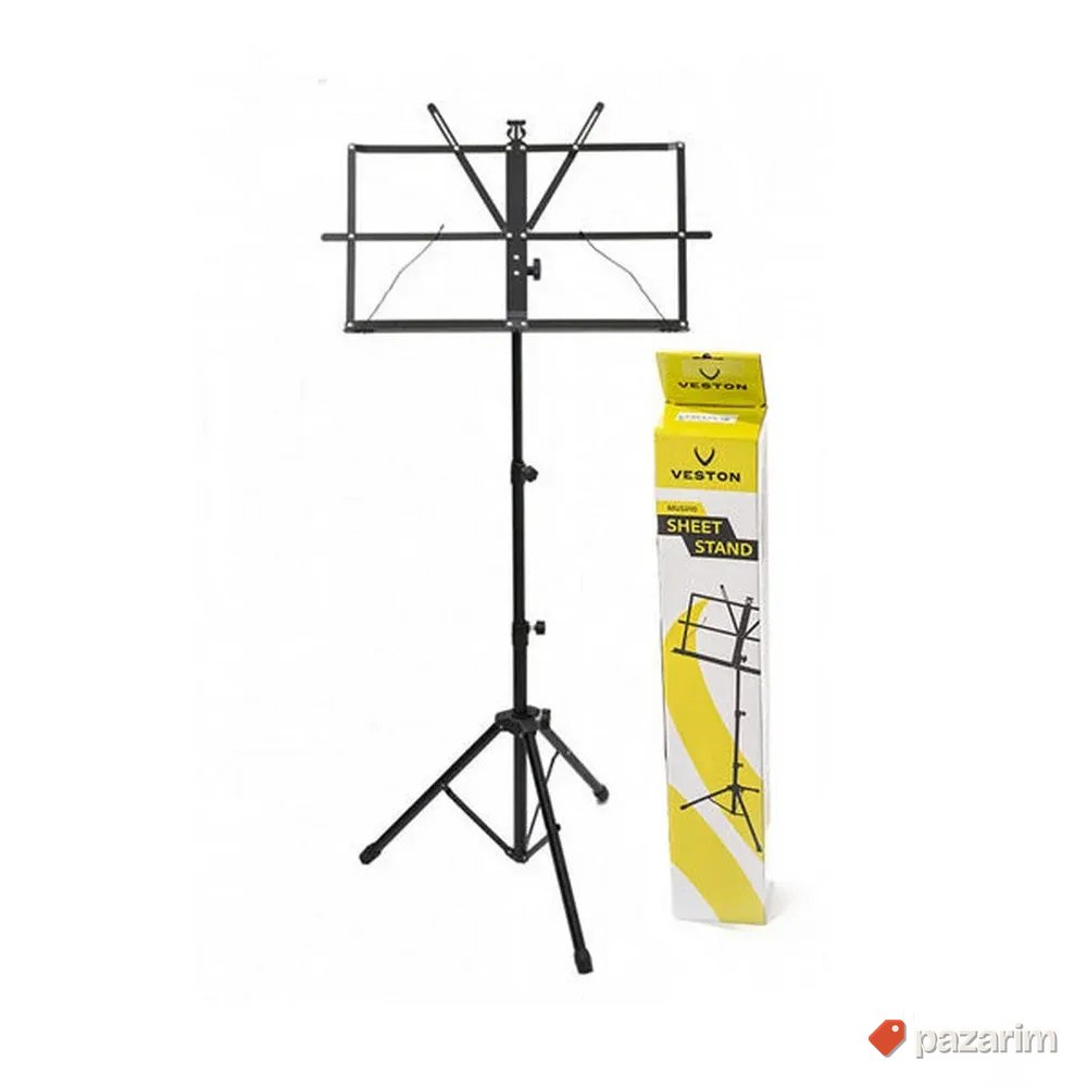 VESTON MUS010 Black Stalak za note sa torbom 1