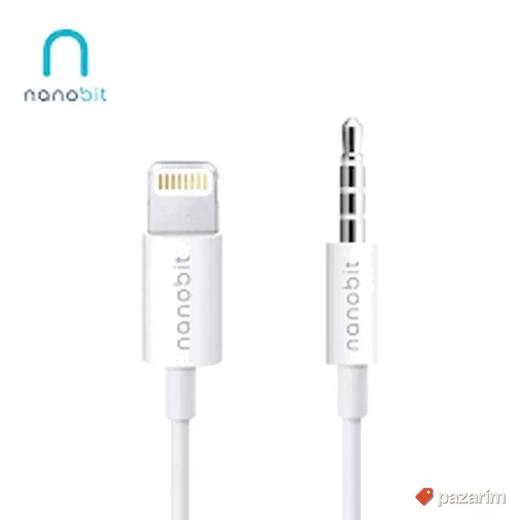 Adapter za slušalice Nanobit NB307 Lightning na AUX 1m