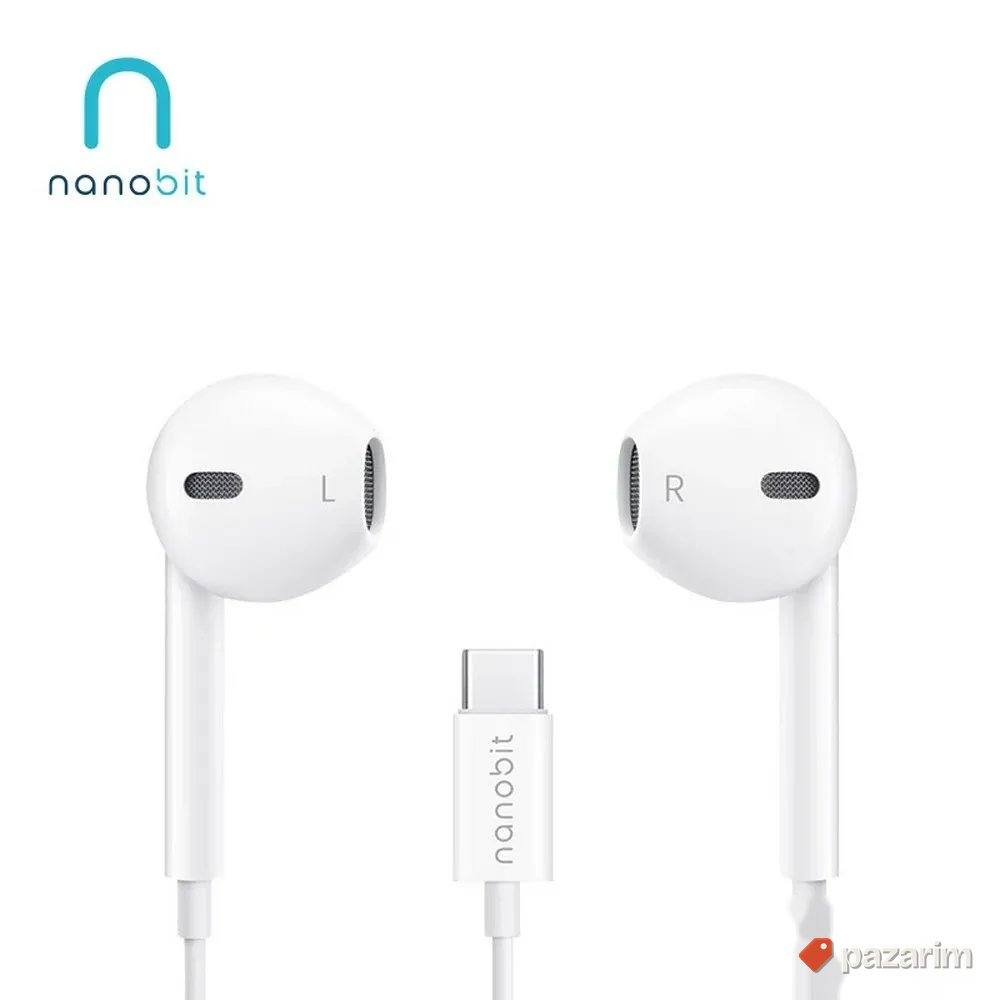 Slušalice NanoBeats NB302 Type-C bele 1