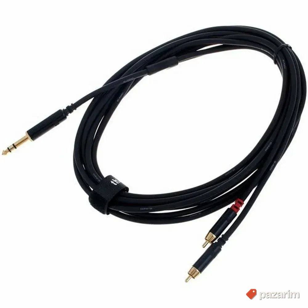 Y kabl RCA stereo jack 3m 1