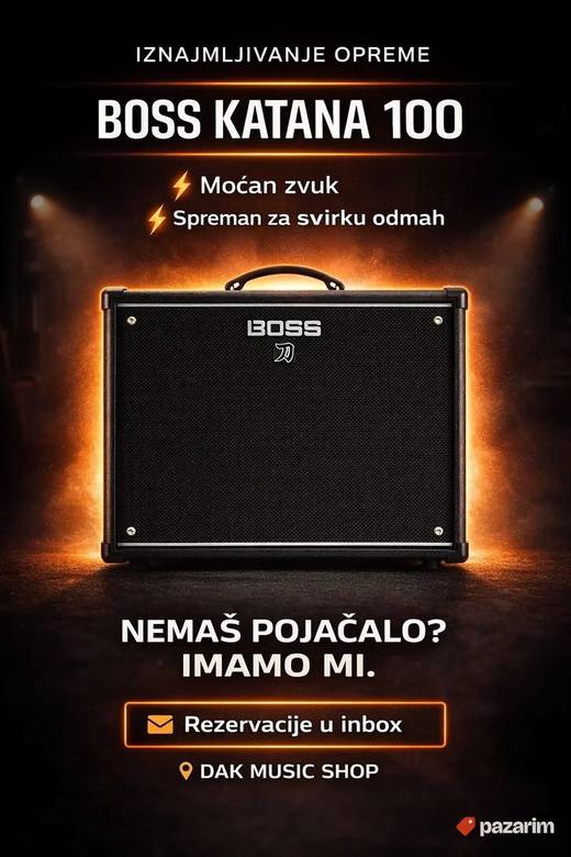 Iznajmljivanje gitarskog pojacala BOSS KTN100