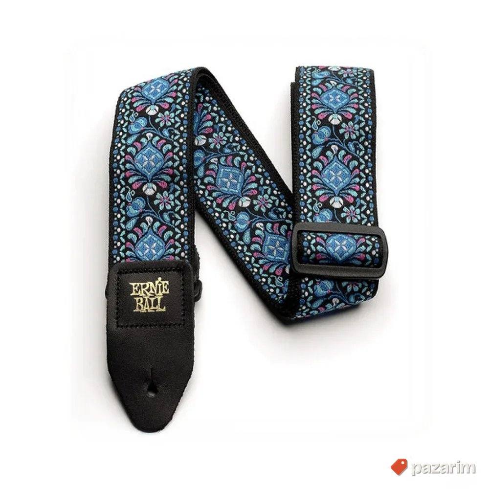 ERNIE BALL 4097 JACQUARD Indigo Orchid - kaiš za gitaru 1