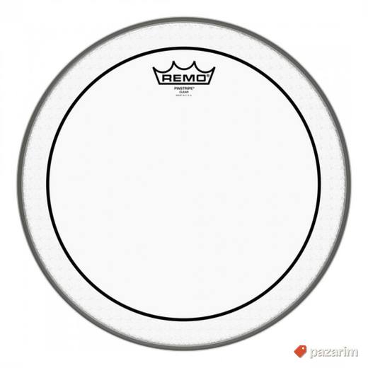 13" Remo Pinstripe clear