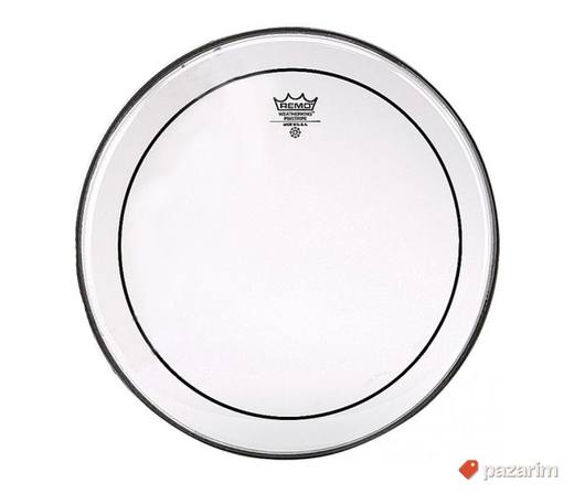 14" Remo Pinstripe clear
