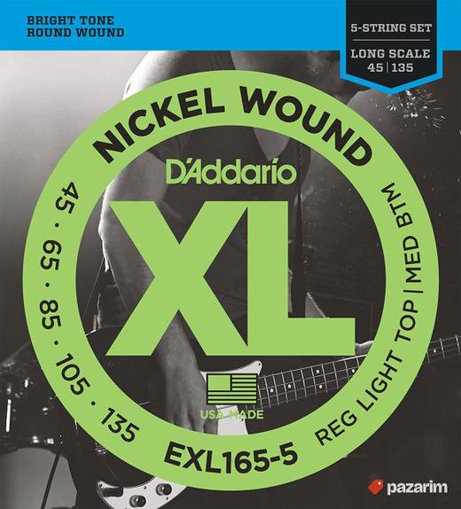 Daddario EXL 165-5 zice za petozicanu bas gitaru