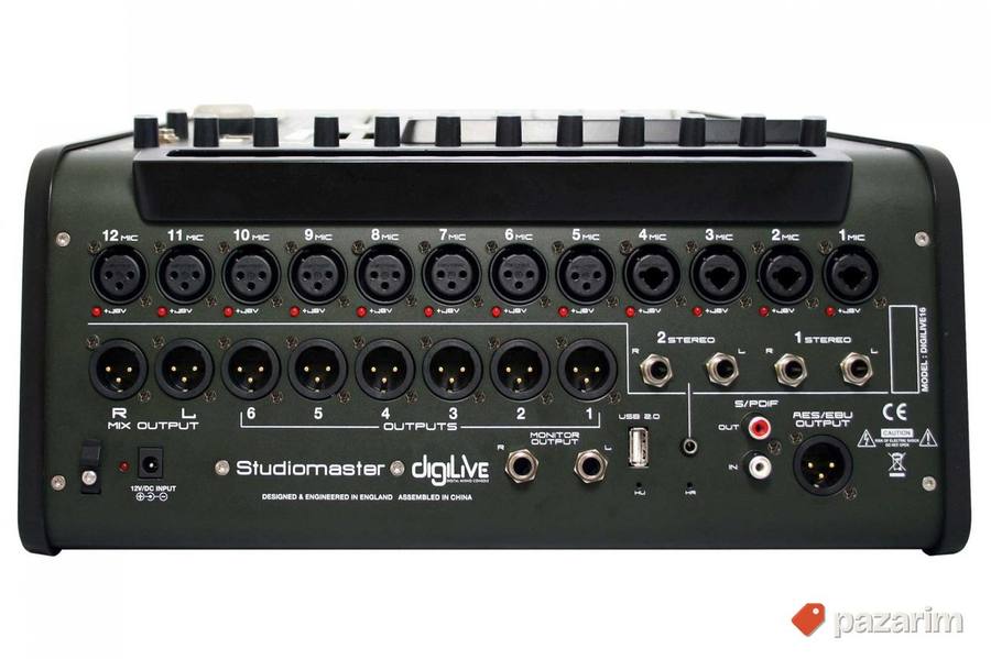 Studiomaster DIGILIVE16 Compact Digital Mixer 3