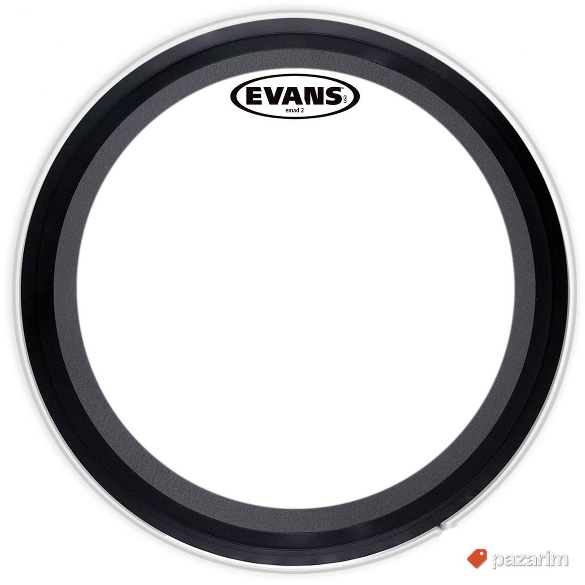 Evans 20" EMAD2 Clear Plastika za bas bubanj 1