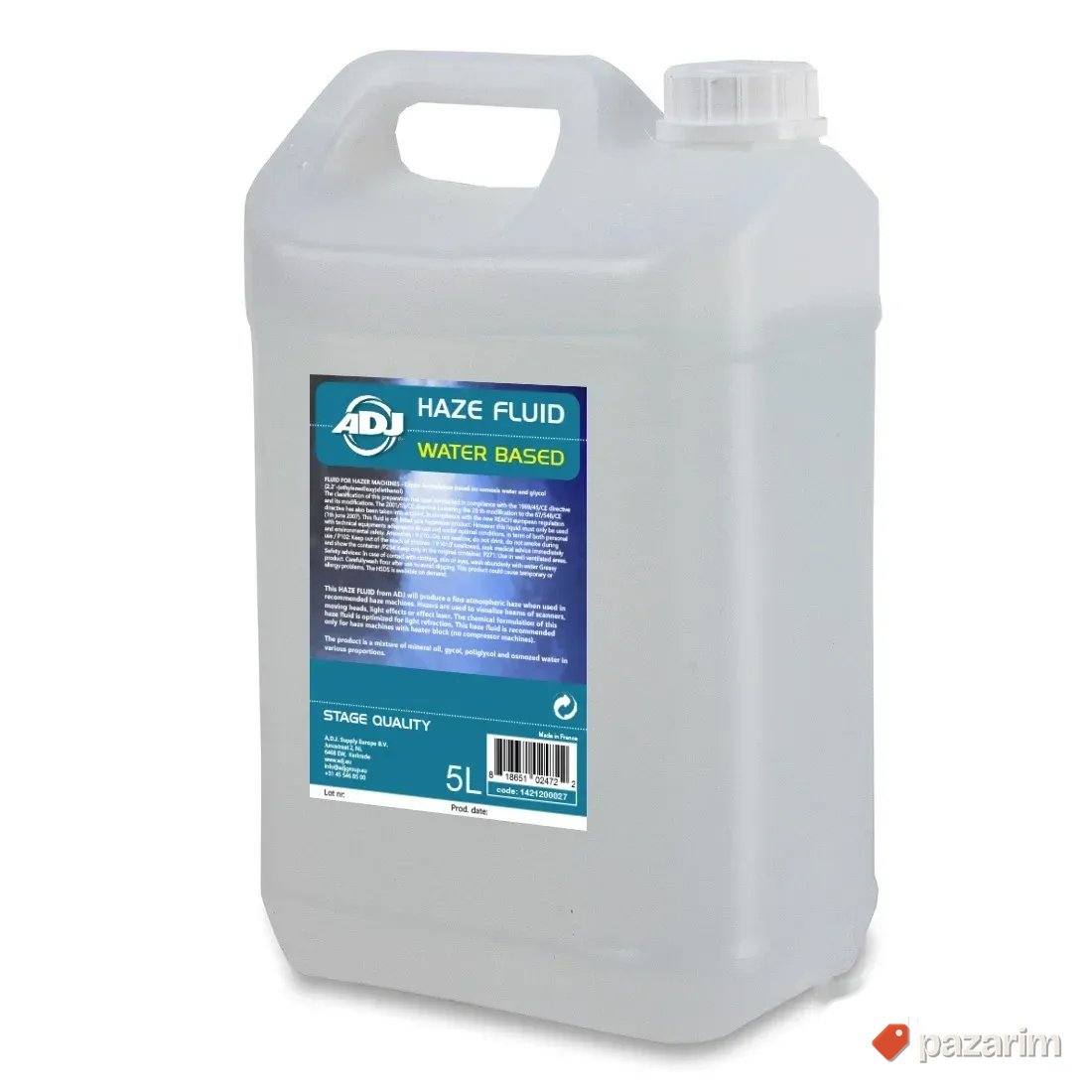 American DJ haze fluid water based 5L 1