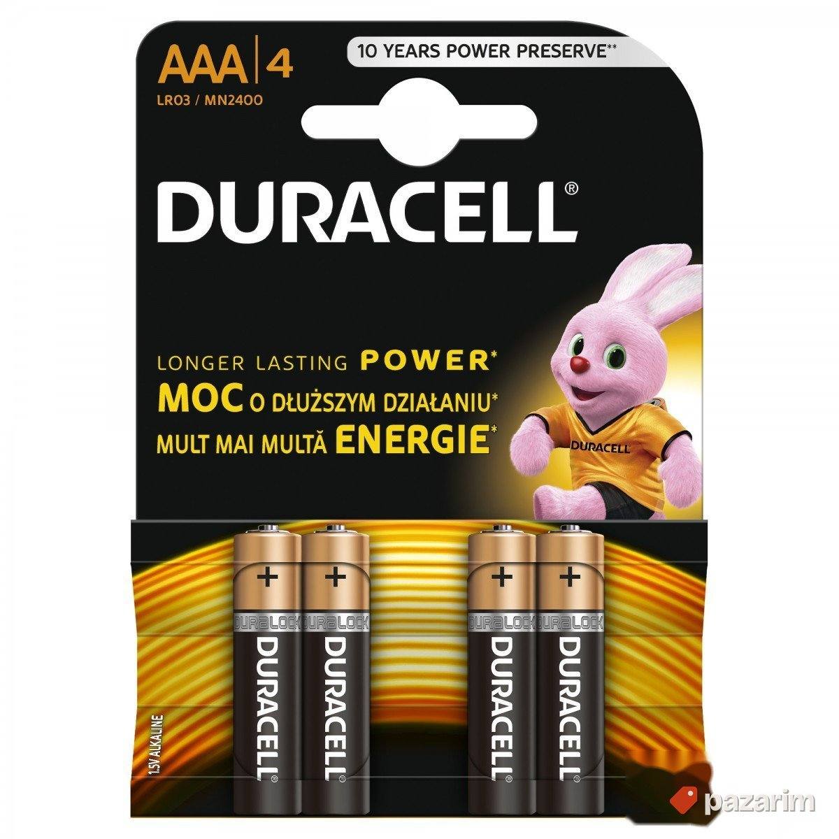 Duracell Basic AAA 4kom baterija 1