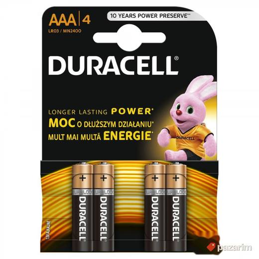 Duracell Basic AAA 4kom baterija