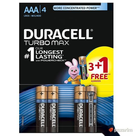 Duracell Turbo AAA 3+1 kom baterija