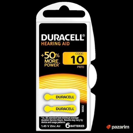 Duracell baterija za slušne aparate Hearing Aid 10 6 komada