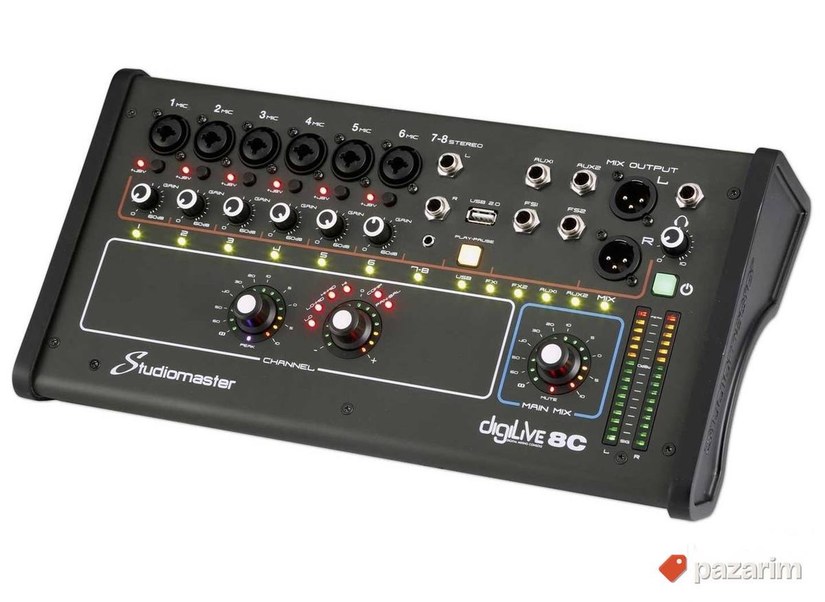 Studiomaster DigiLive 08C 8-Channel Digital mixer 1