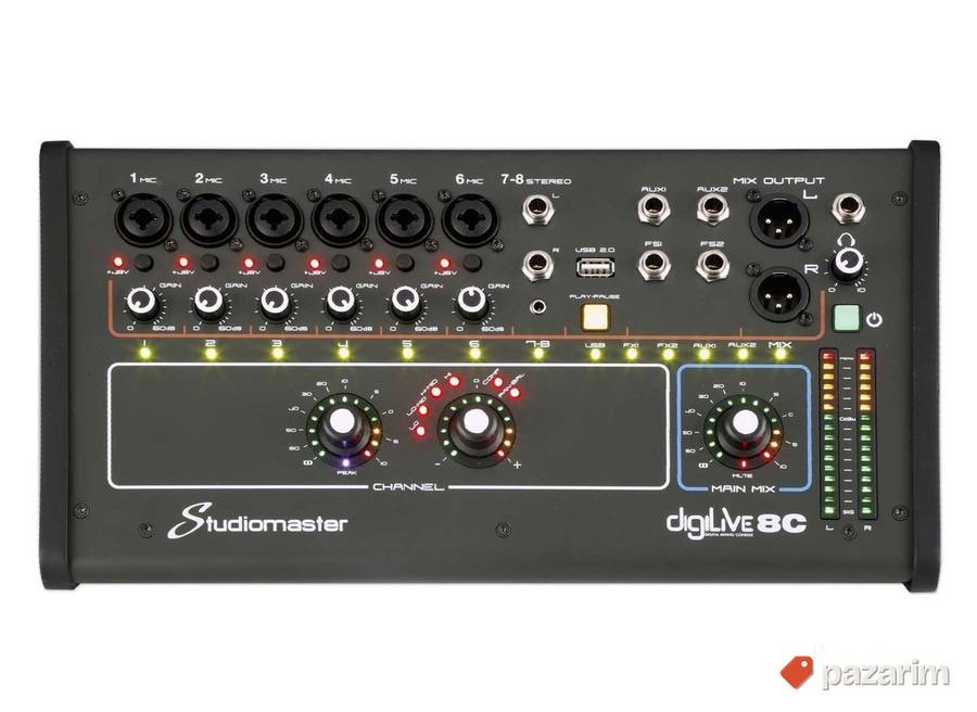 Studiomaster DigiLive 08C 8-Channel Digital mixer 2
