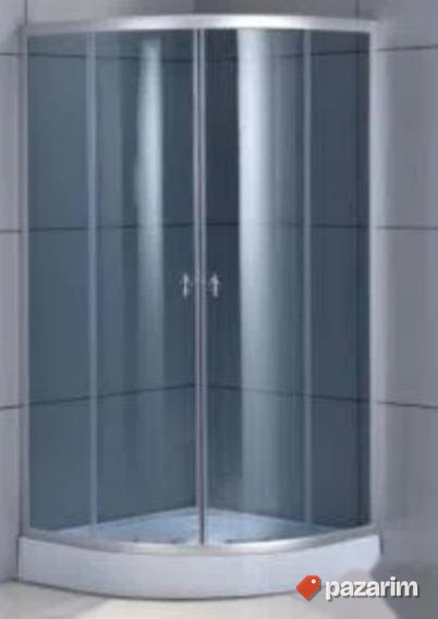 RASPRODAJA Tus kabina sa tus kadicom polukruzna 90x90 grey