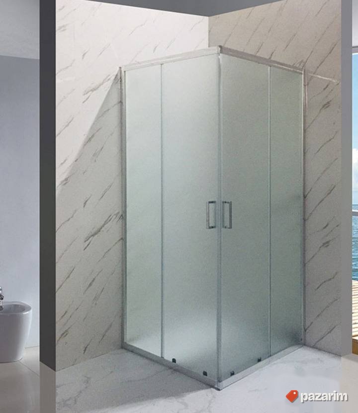 Tus kabina 80x80 kvadratna mat SLIMM