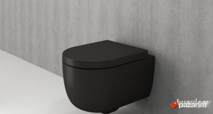 Wc solja konzolna crna mat