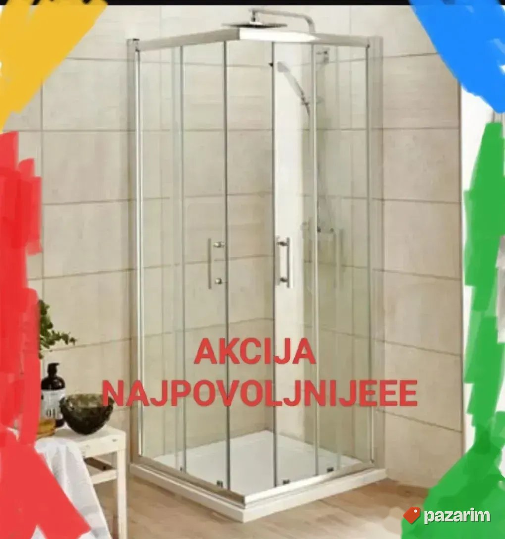 Tus kabine paravan NOVOO 80x80 kabina. MONTAŽA