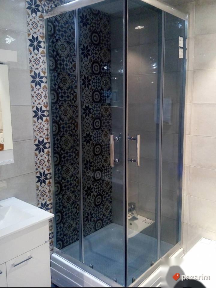 Tus kabina 80x80 grey staklo