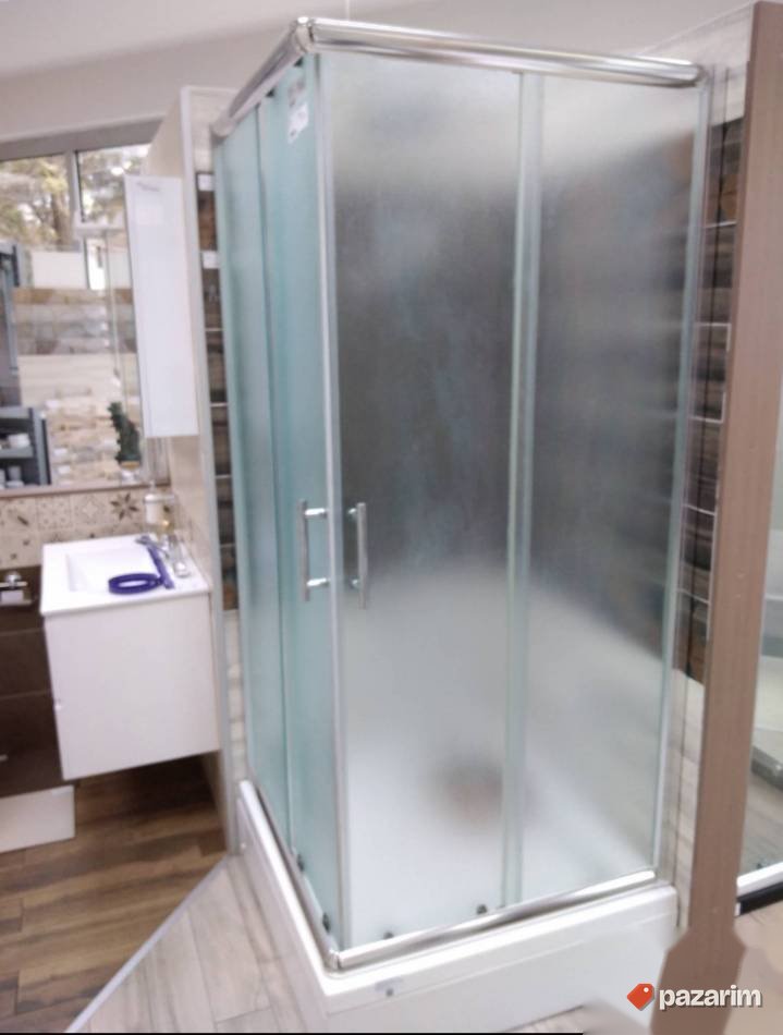 Tus kabina 80x80 kvadratna LUX