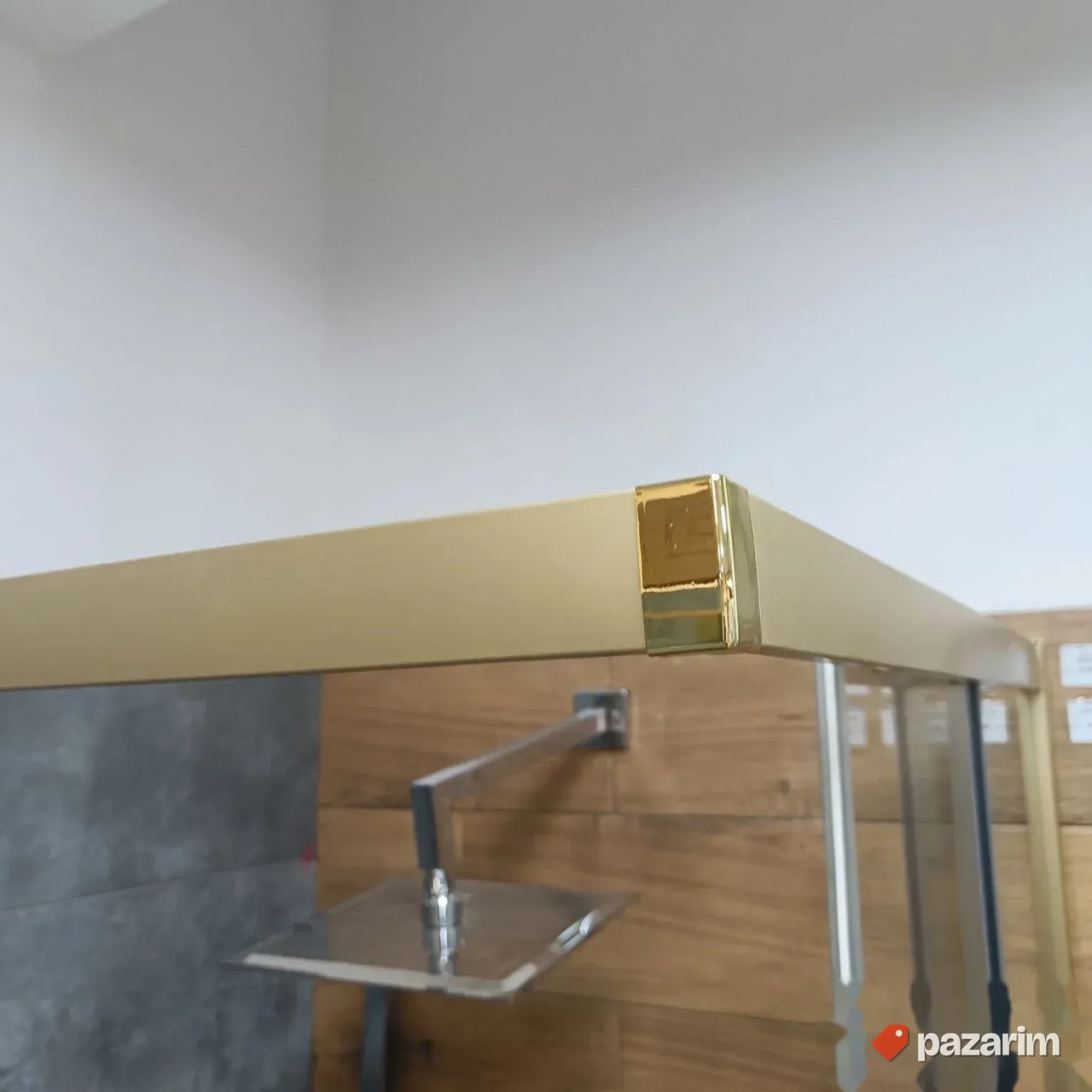 Tus kabina 90x90 kvadratna ZLATNA 3