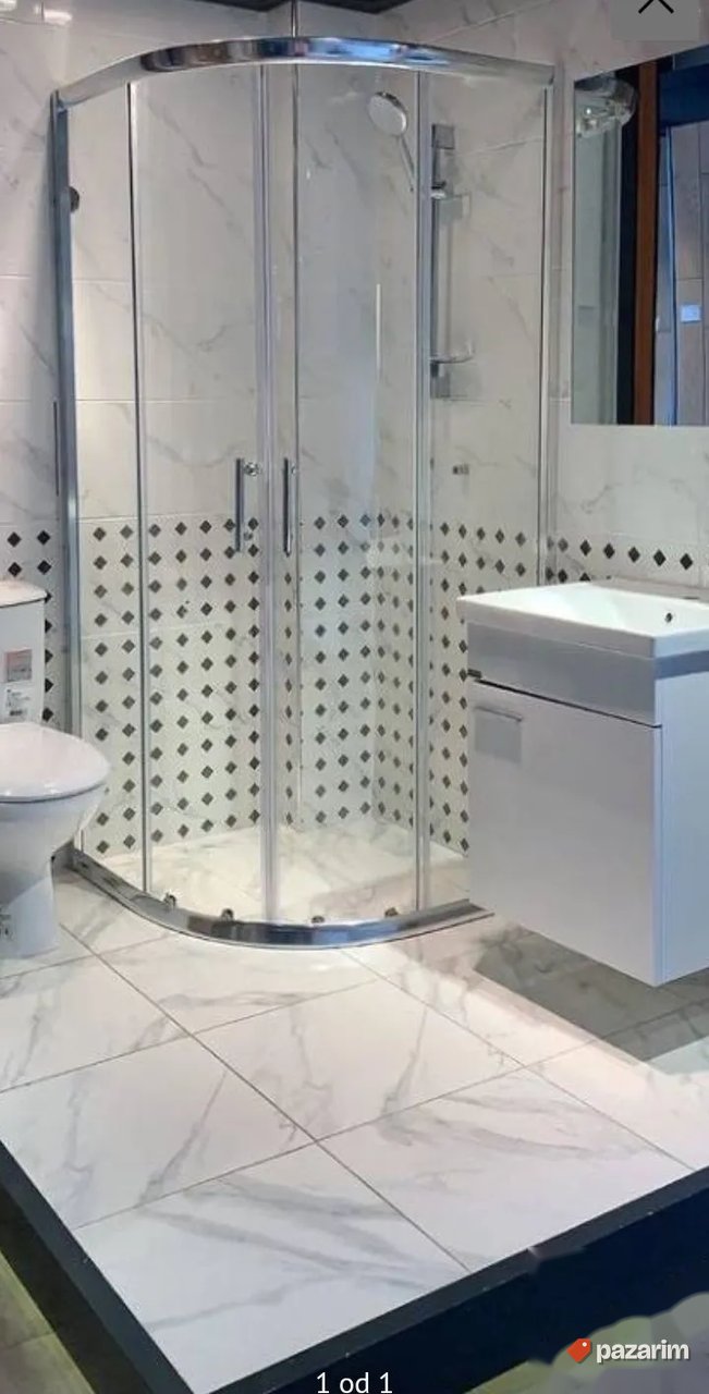 Tus kabina 80x80 polukruzna LUX 2
