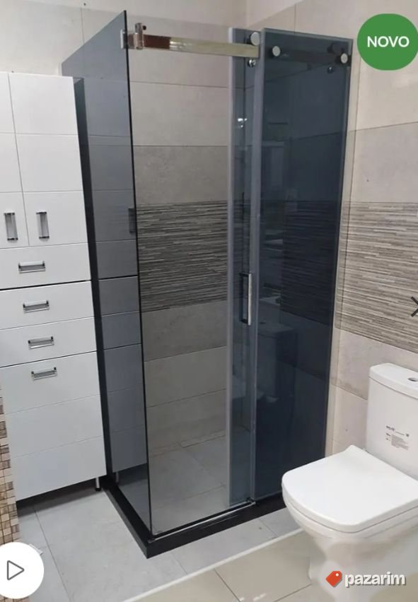 Tus kabina 120x80 grey staklo