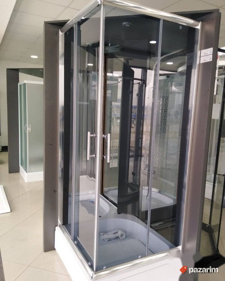 Tus kabina 80x80 grey staklo LUX