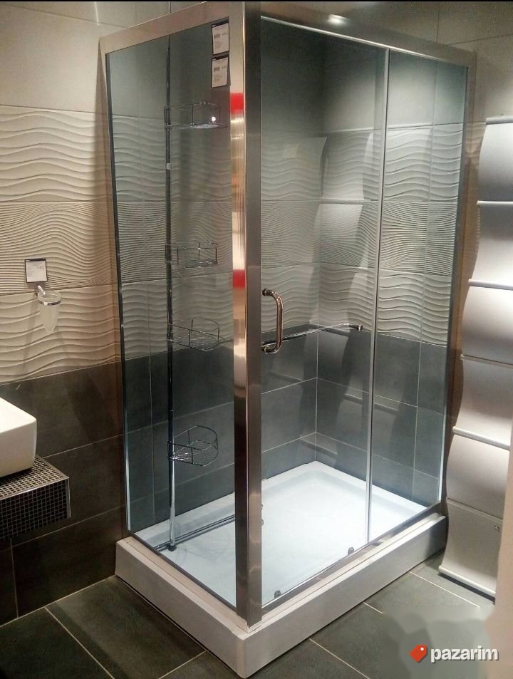 Tus kabina 120x80 grey staklo KOMPLET