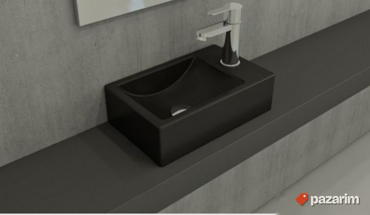 Lavabo 37x28 crno 1