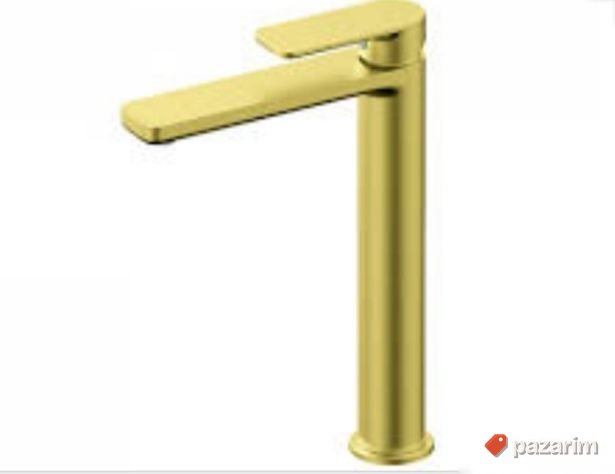 Baterija za lavabo visoka ZLATNA