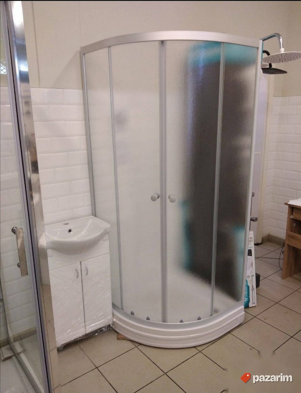 Tus kabina polukruzna 80x80 KOMPLET 1