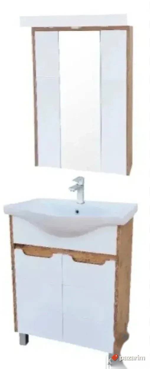 Lavabo sa ormaricem 55 i ogledalo KOMPLET 1